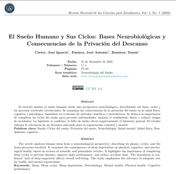 Portada Sueño Humano